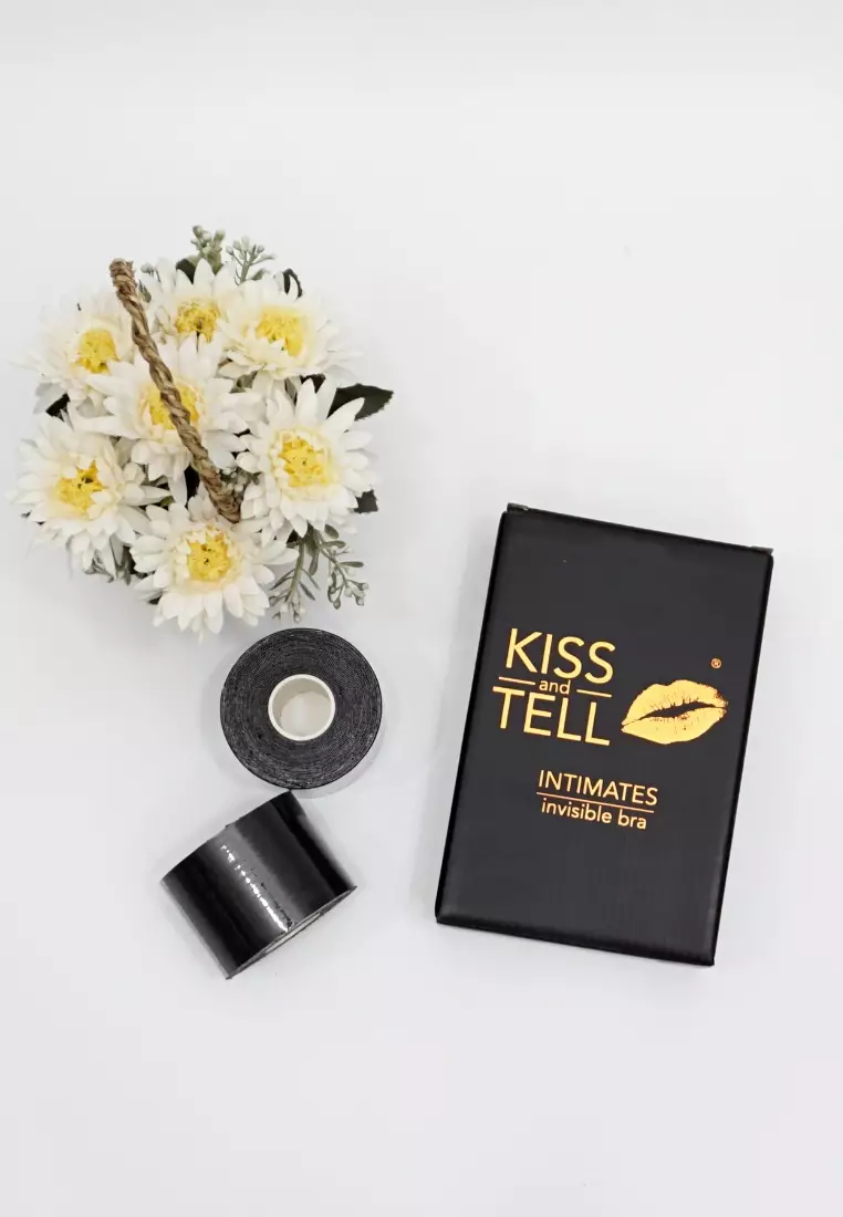 2 Pack Premium 5cm Body Tape Invisible Breast Lifting and Sports Muscle Tape Roll Waterproof in Black