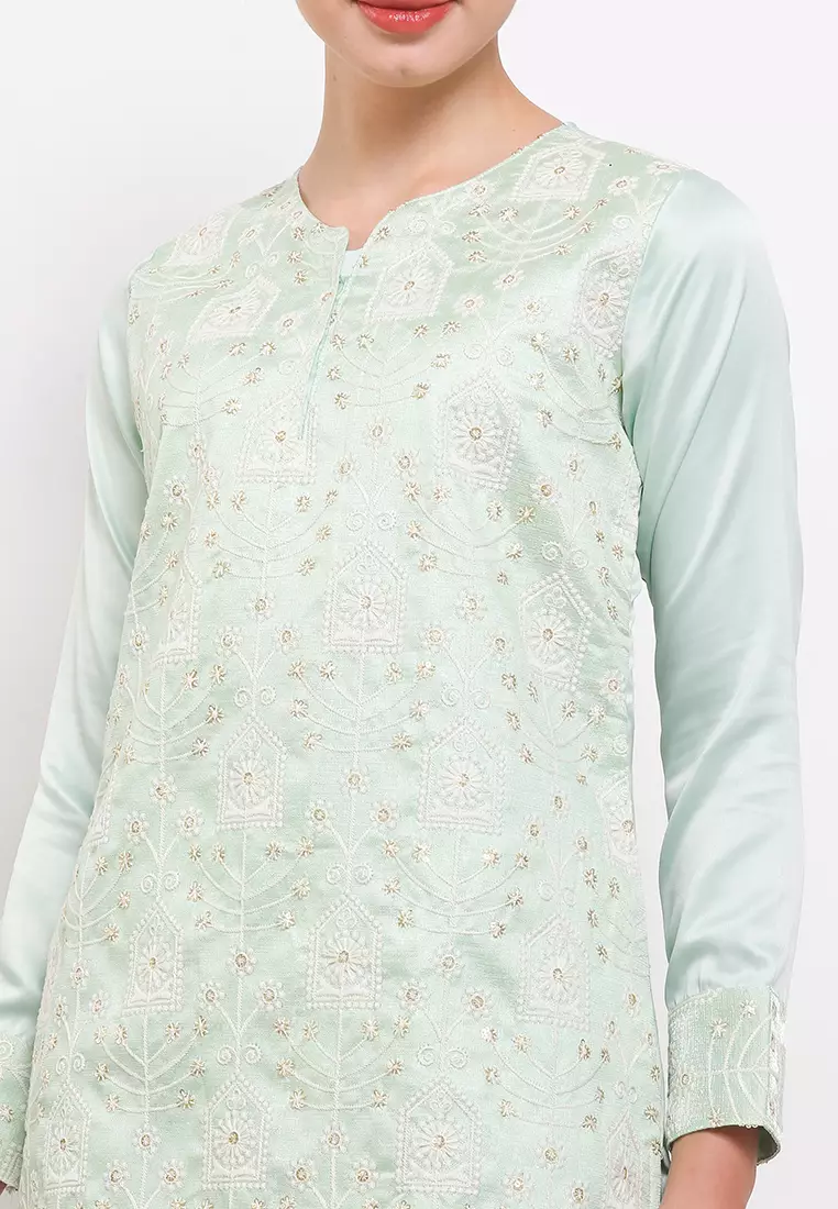 Chanira Festive Reena Tunic-Pastel Green