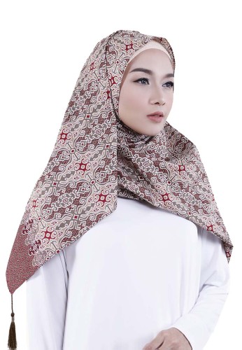 Sekar Arum Hijab Square Series - Seal Brown