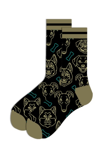 Kings Collection black Dog Pattern Cozy Socks (EU38-EU45) (HS202187) FAAA5AAD89B7DFGS_1