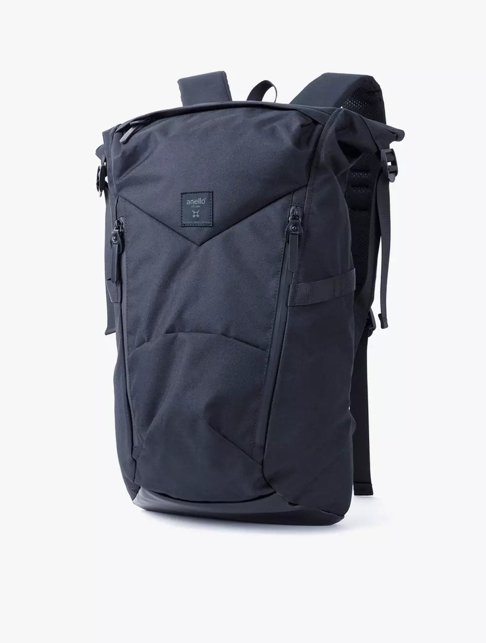 Jual Anello Anello Solid Roll Top Backpack Black Black Original 2024 ZALORA Indonesia
