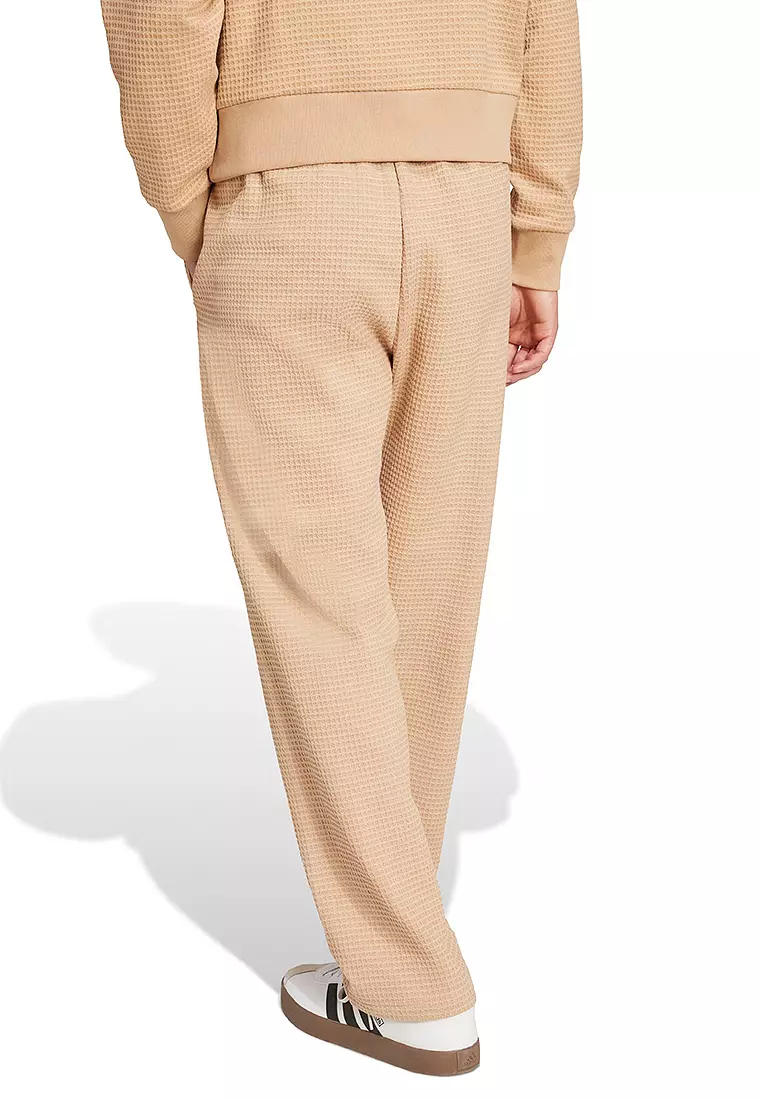 ALL SZN Waffle Knit Open Hem Jogger Pants