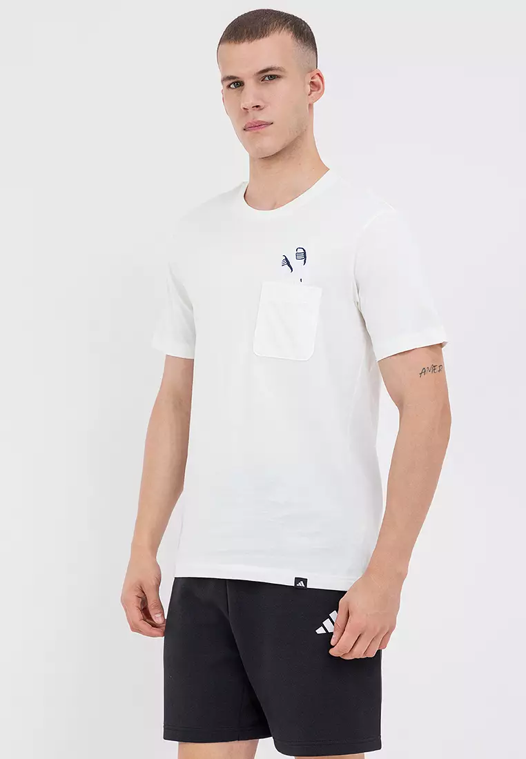 Buy ADIDAS Lounge Slides Graphic Pocket T-Shirt 2026 Online | ZALORA