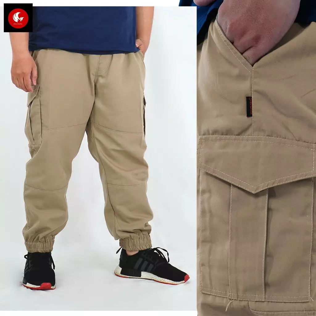 OKECHUKU Dave Bigsize Celana Cargo Pria Big Size Celana Cargo Jumbo