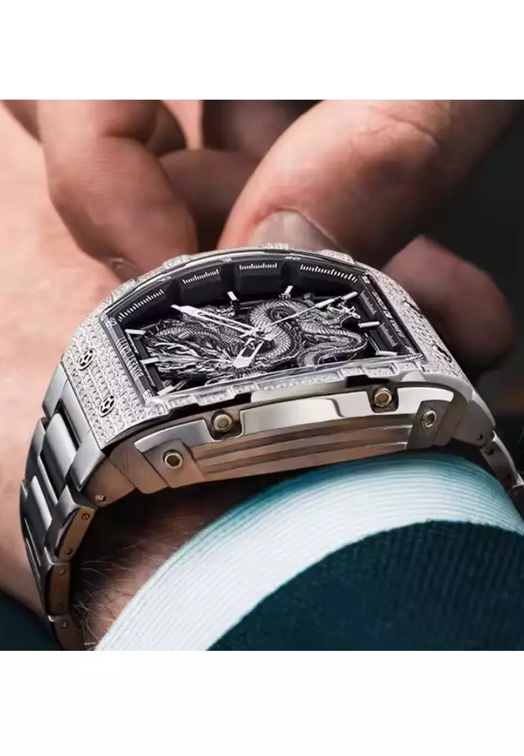 Automatic Unisex Stainless Steel Watch, Stainless Steel Bracelet