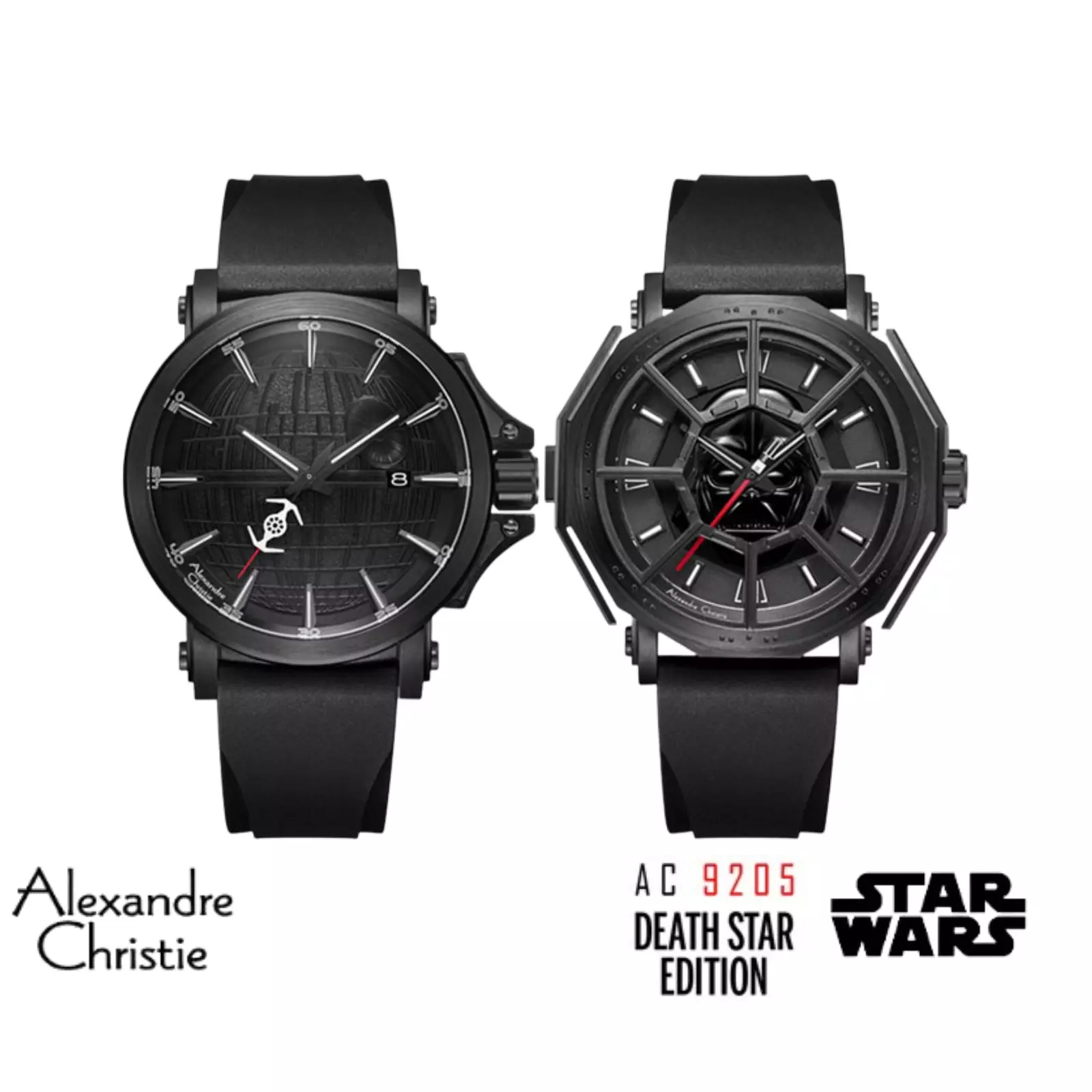 Jam Tangan Pria Alexandre Christie X Star Wars AC 9205 Bundling Darth Vader And Darth Star Edition Limited Edition