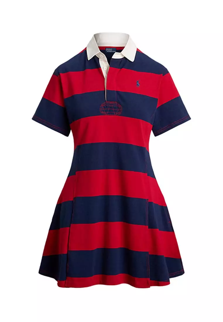 Striped Cotton Jersey Rugby Dress