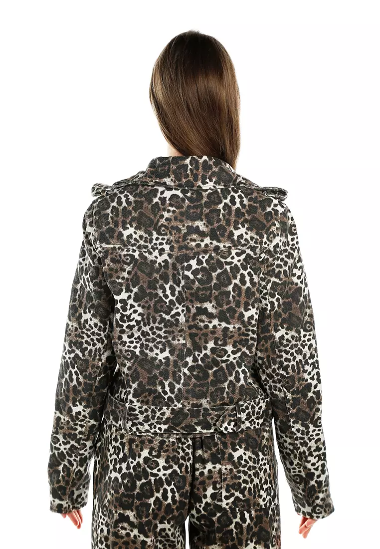Buy London Rag Leopard Print Biker Jacket 2026 Online | ZALORA