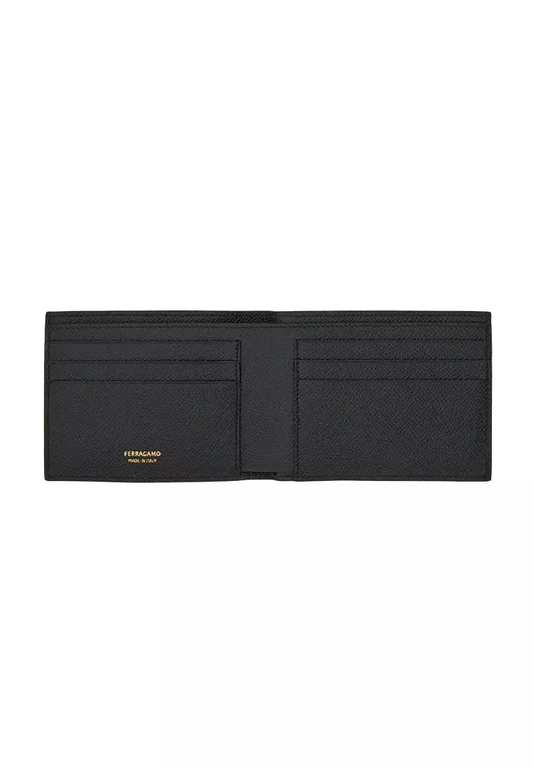Gancini Men's Leather Bifold Wallet Black 775644