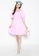JOVET pink Puff Sleeved Smocked Dress 28912AA0017AF4GS_1