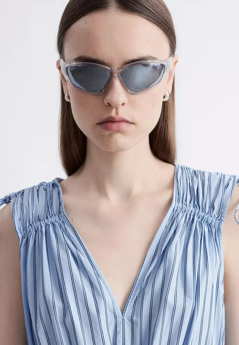 Tie-Detailed Midi Dress