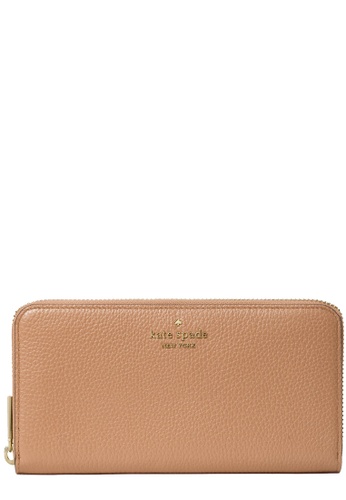 Kate Spade Kate Spade Leila Large Continental Wallet in Light Fawn wlr00392  | ZALORA Malaysia