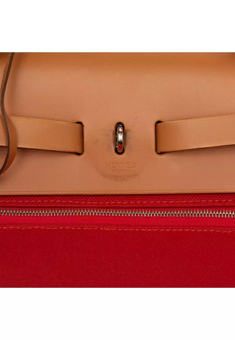 Pre-Loved Hermès Toile Herbag Zip 31
