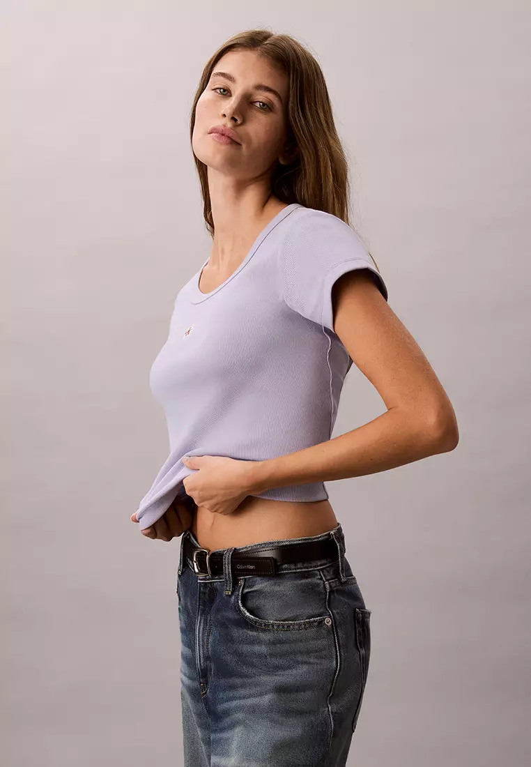Rib Baby Tee - Calvin Klein Jeans