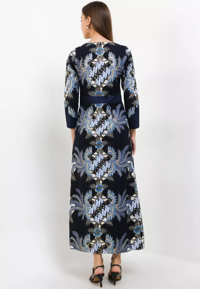 Gamis Dress Muslim Wanita Avilia Navy