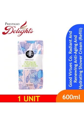 Prestigio Delights Good Virtues Co. Radiant and Renewing Anti-Aging and Hydrating Shower Cream (Refill) 600ml 31025ES27920EEGS_1