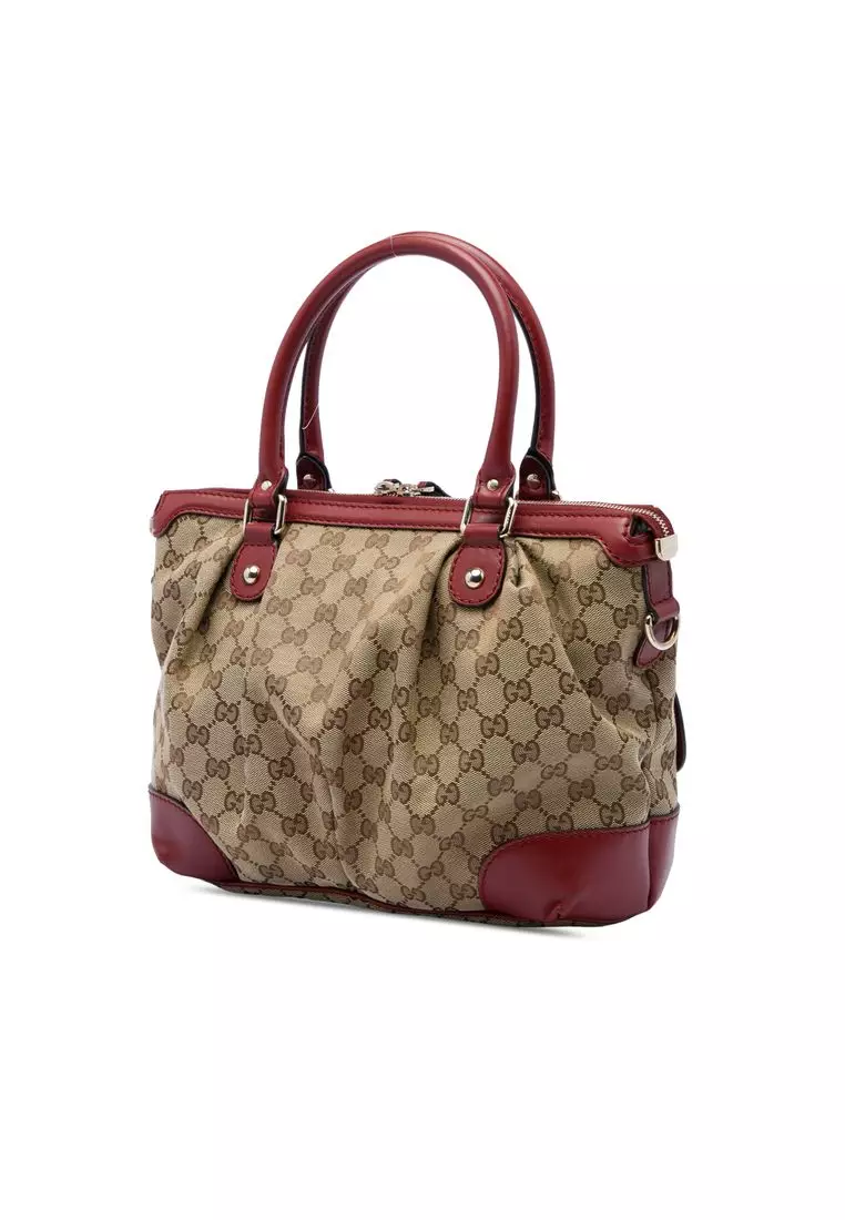 Pre-Loved Gucci Gg Canvas Sukey Satchel