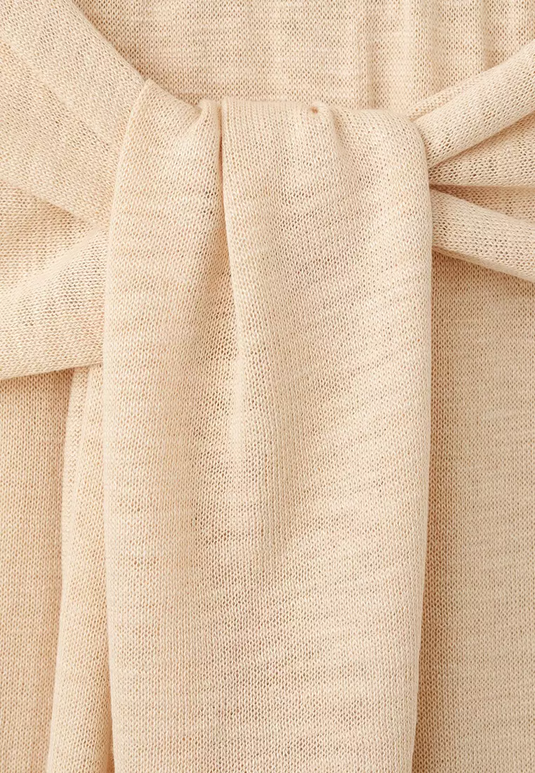 Fine Knit Trousers With Knot Detail