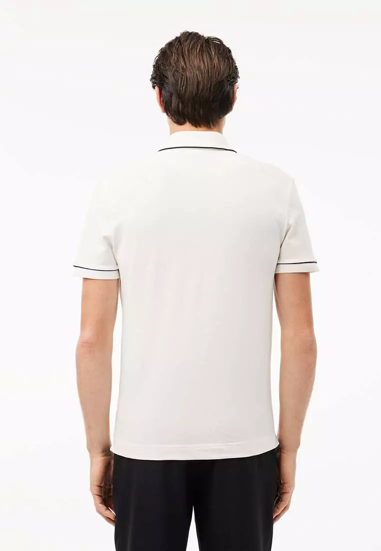 Smart Paris Stretch Cotton Contrast Trim Polo Shirt
