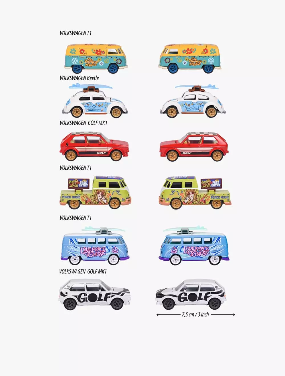 Majorette VW T1 FOOD TRUCK THE HUNGRY HIPPIE DELUXE - MAJ120243E850