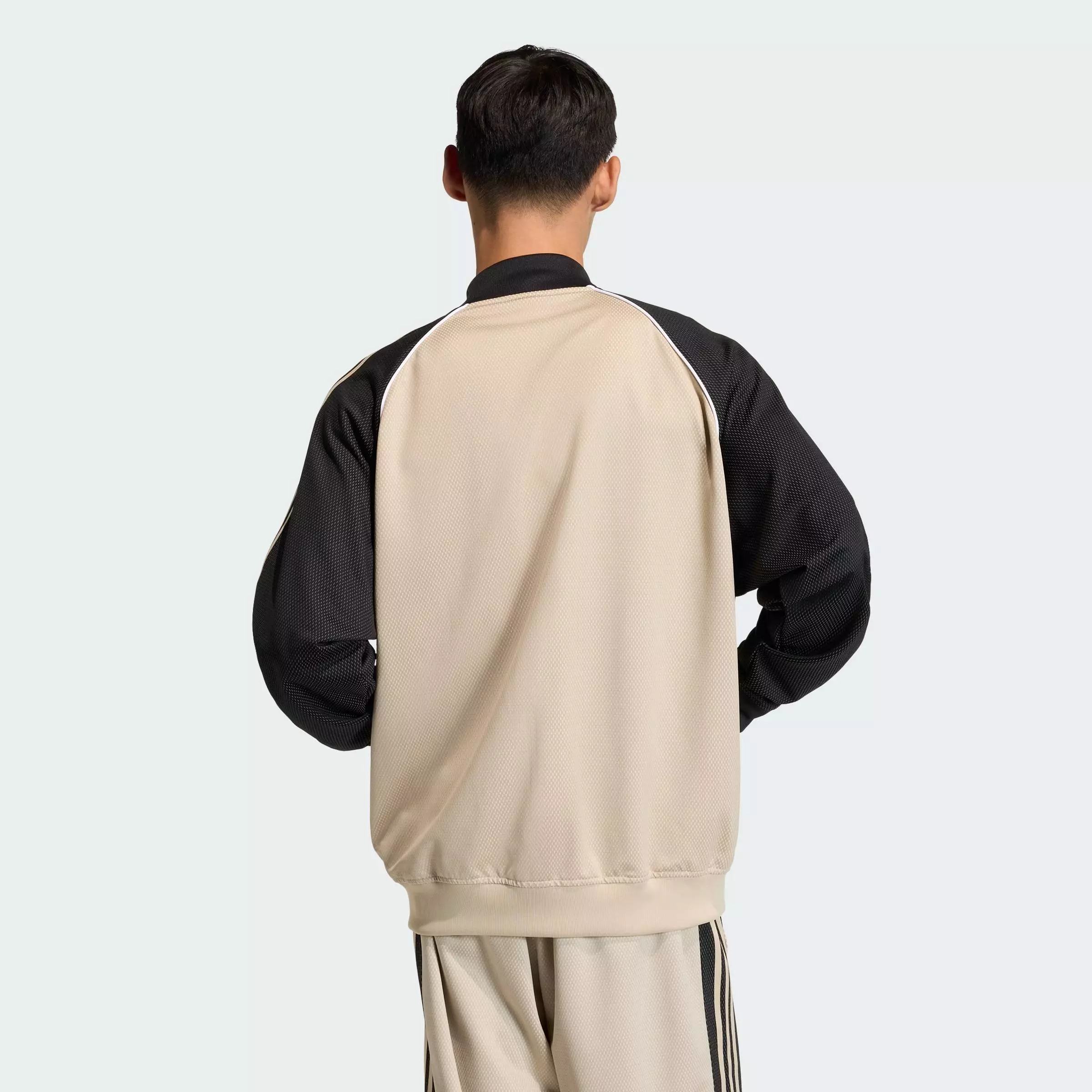Lifestyle LOOSE MESH TRACK TOP Men Beige KE0114