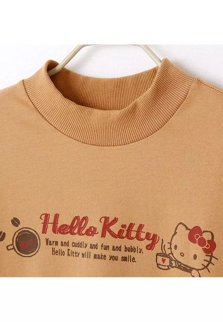 KITTY拿鐵咖啡系列．純棉小碎花假兩件背心洋裝《KB1413》