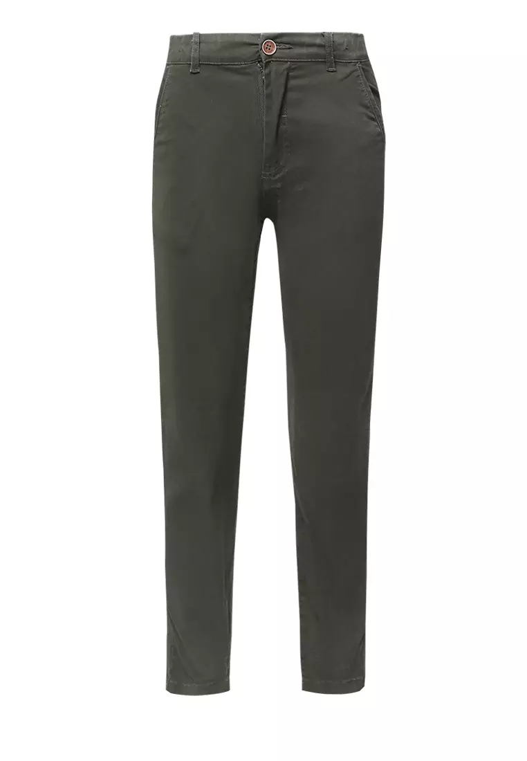 Pito Dito Boy Nikodemus Celana Panjang Katun Anak Hijau Army