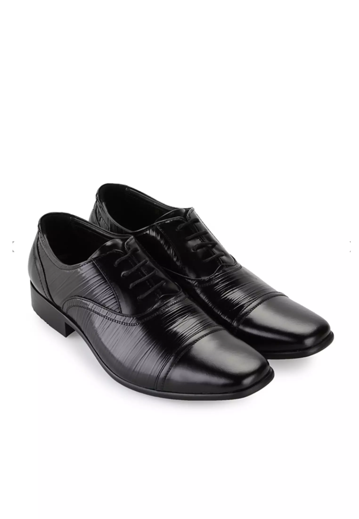 Solomon Sepatu Lace Up Pantofel model klassic Kantor Pria Kulit Asli