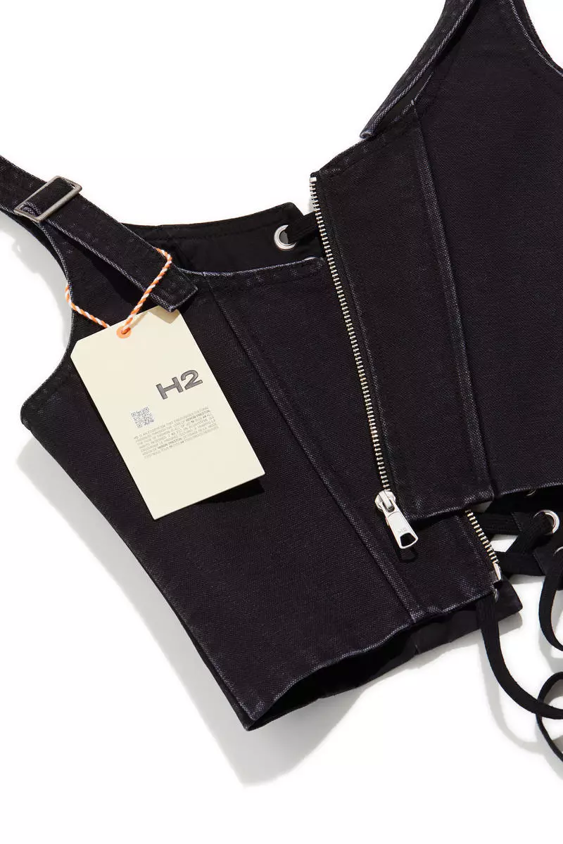 Buy H&M Lacing-detail corset top Online ZALORA Malaysia