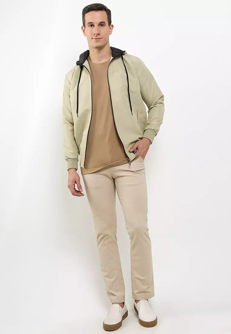 GRAHANGGRA Jaket Taslan Hoodie - Cream