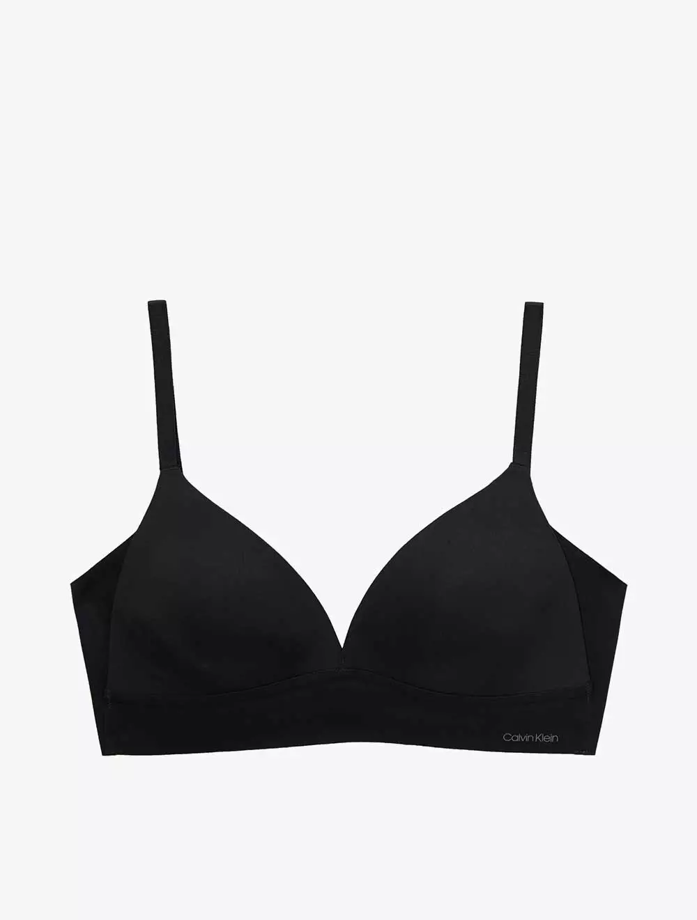 Calvin Klein Underwear - Invisibles Lightly Lined Triangle Bra - Black - black