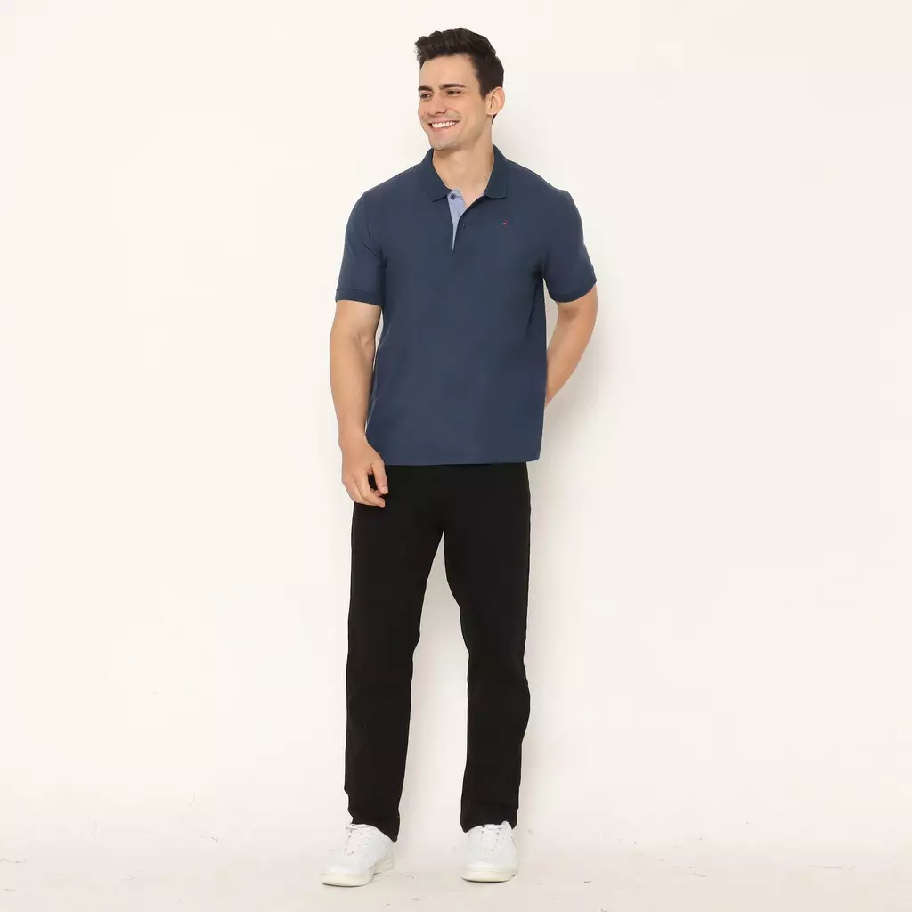 AMK Polo Shirt Pria PS Pigeon Navy