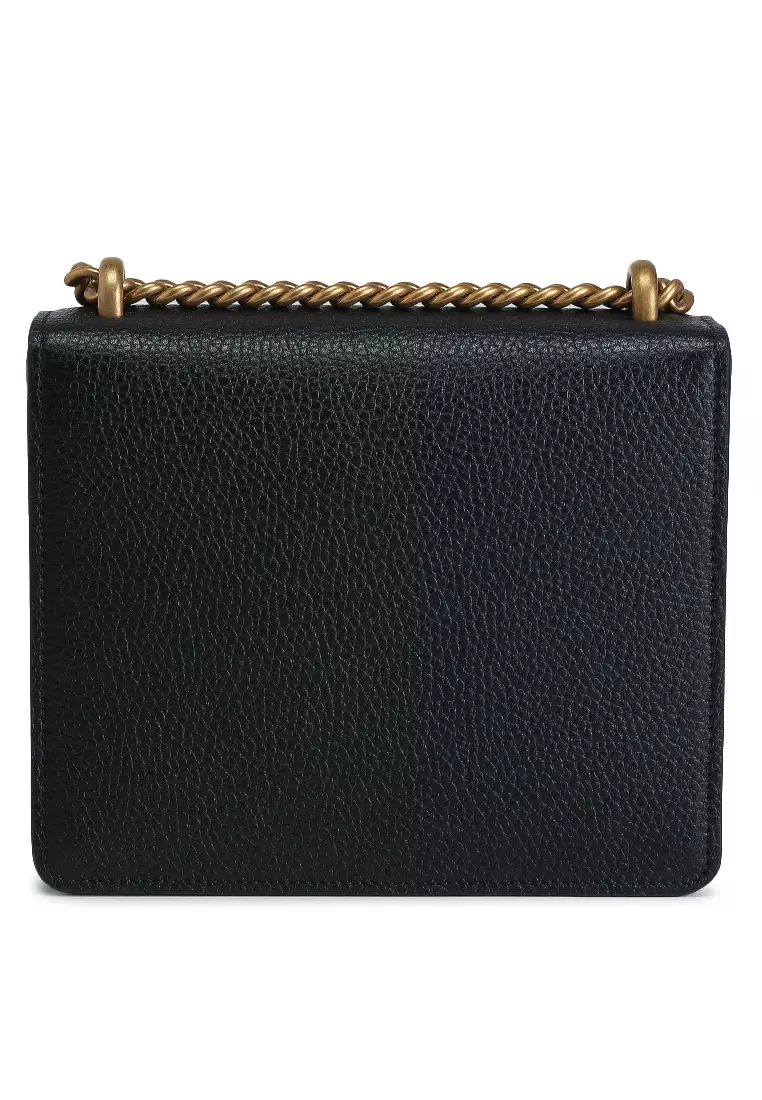 Gucci Marmont Bag Gucci Black Leather Bag Gold Chain Crossbody Bag