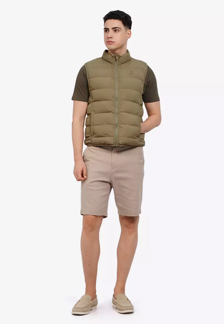 Slim Fit Ripstop Quilted Vest