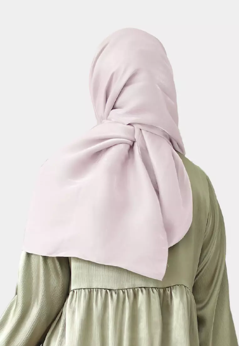 Zelena - Netta Shimmer Shawl | Pashmina Shimmer | Hijab Pashmina Silk - Crystal Purp