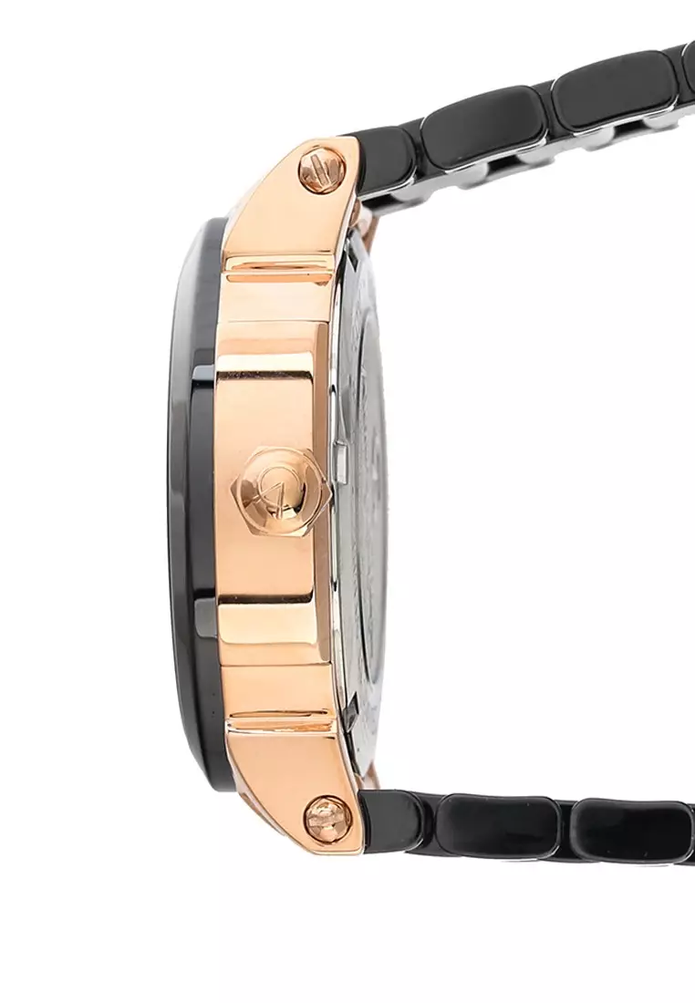 Alexandre Christie Jam Tangan Wanita - Black Rosegold - Cermic - 2517 BFBRGBA