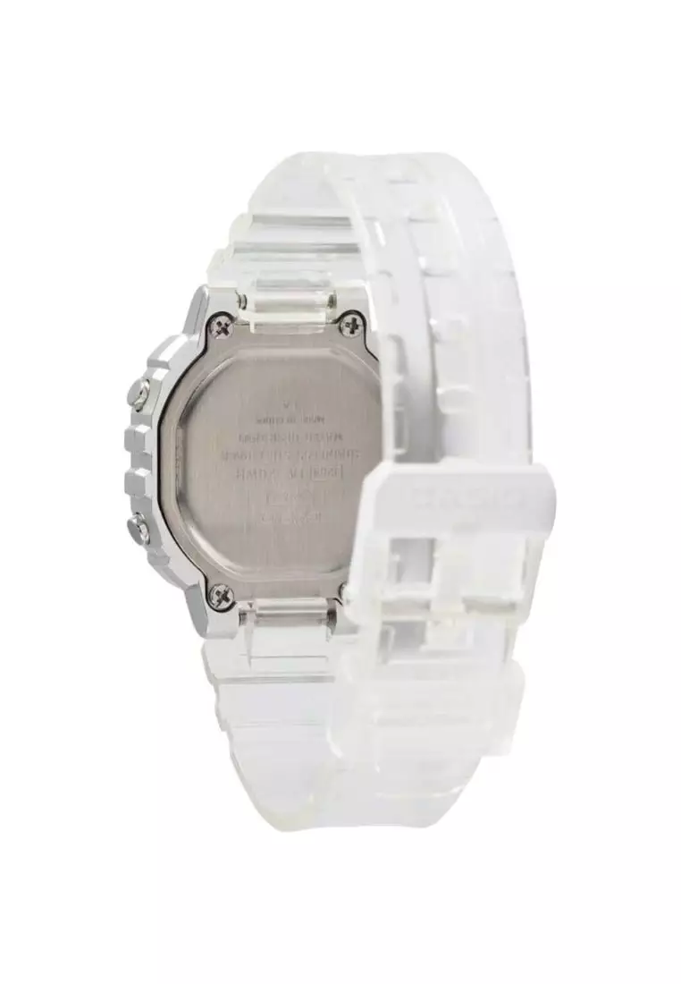 Casio Pop Series LA-20WHS-7A Kids White Transparent Resin Band Digital Watch