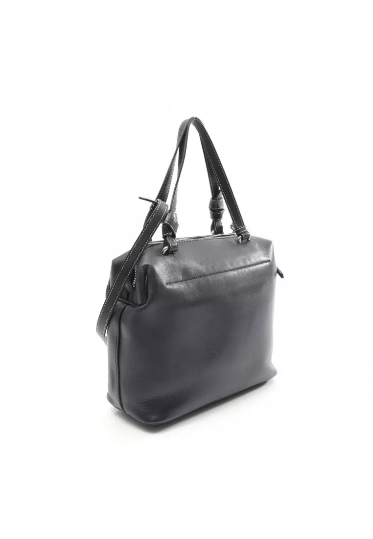 Celine Pre-Loved Celine Small Soft Cube Shoulder bag leather Dark