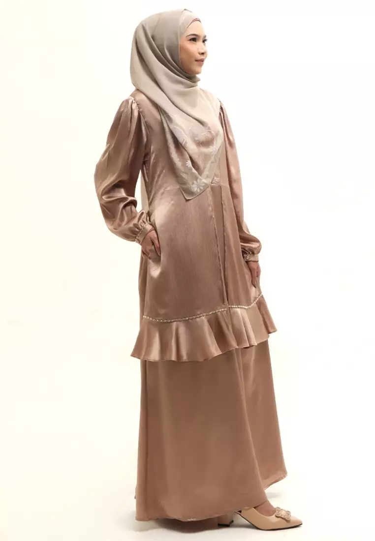Rabbani - Gamis Dress Muslim Qanzaya Exclusive Khaky