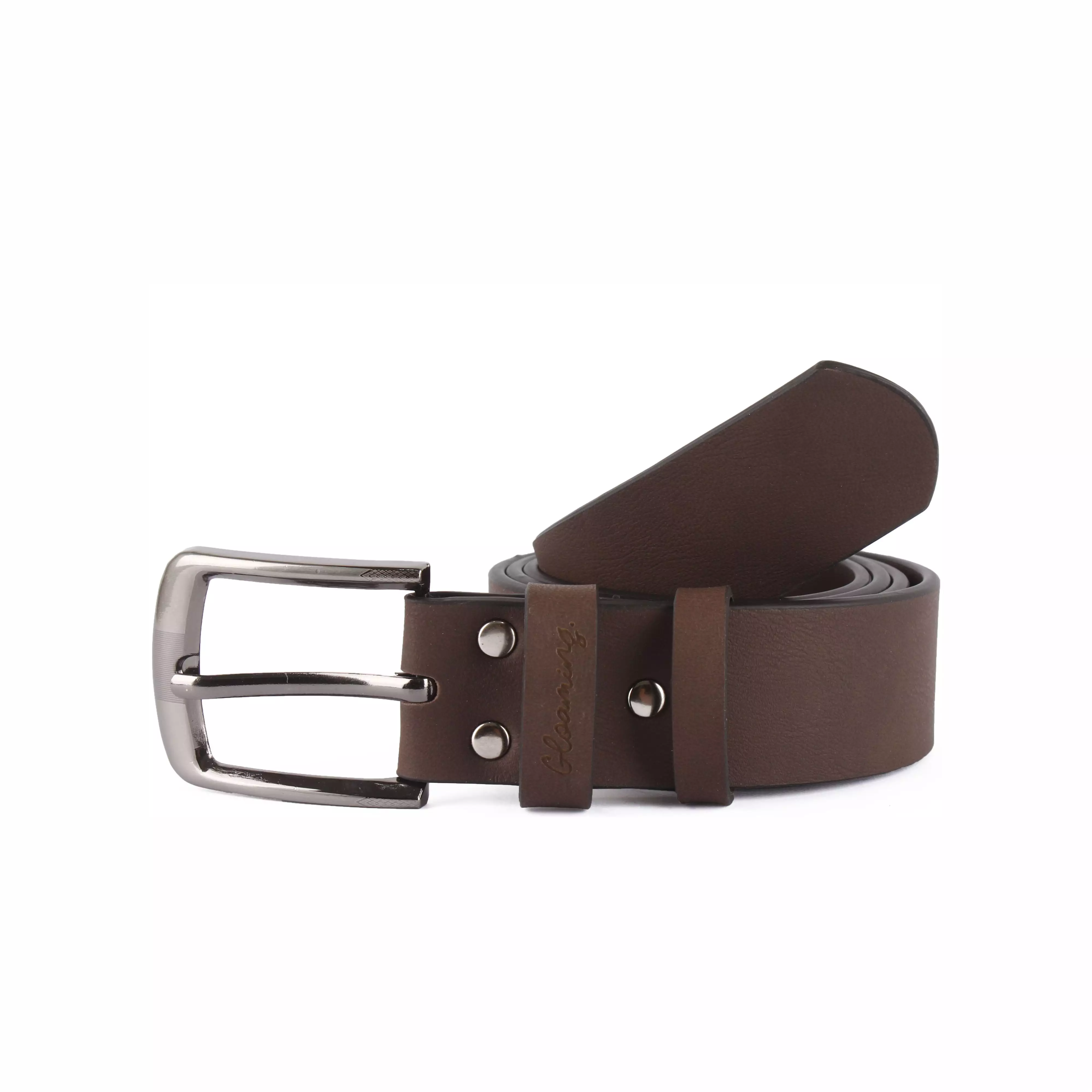 Entifier Belt Brown Ikat Pinggang Pria Kulit Original