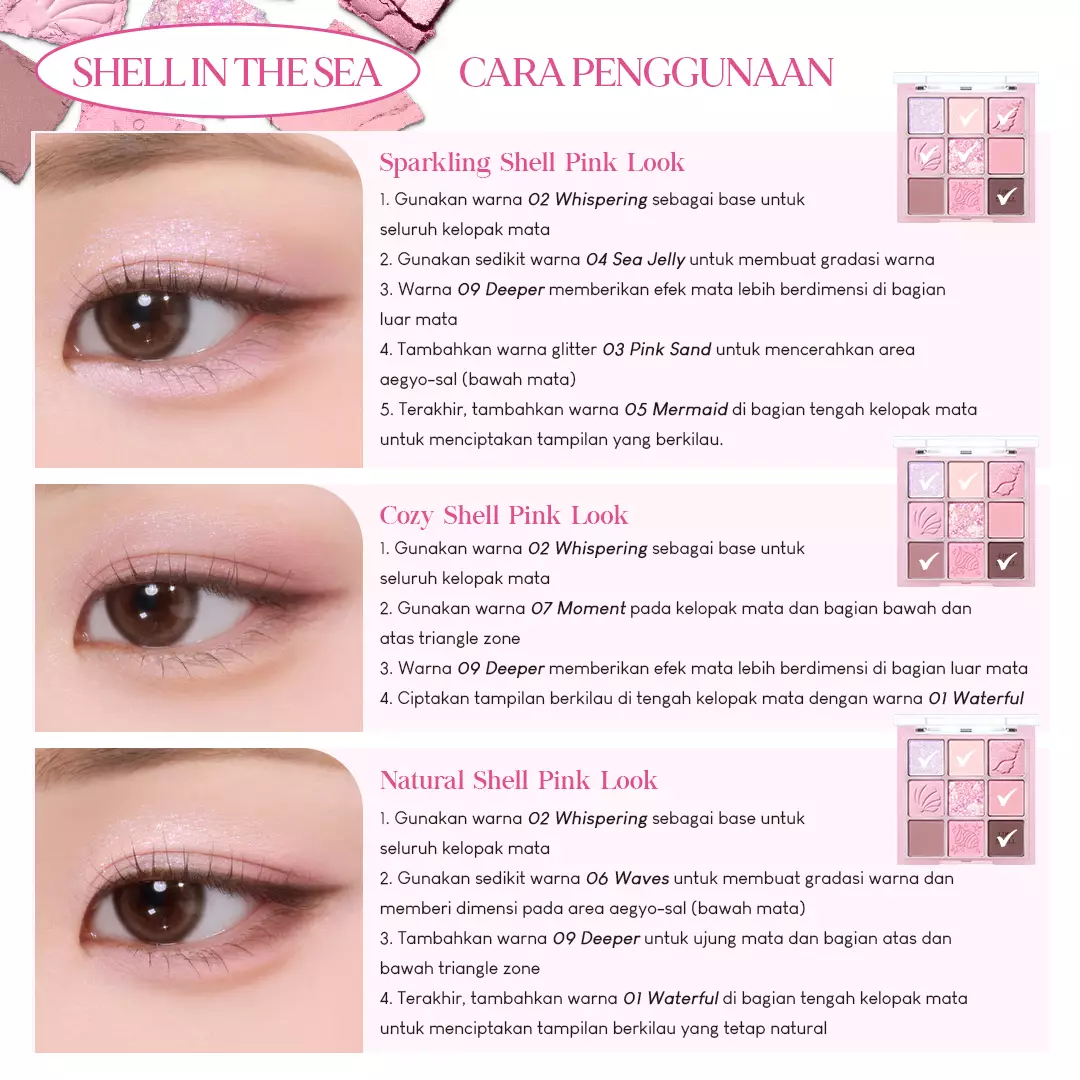 Holika Holika My Fave Mood Eye Palette (Like Shell Collection) 07 Shell In The Sea | Eyeshadow