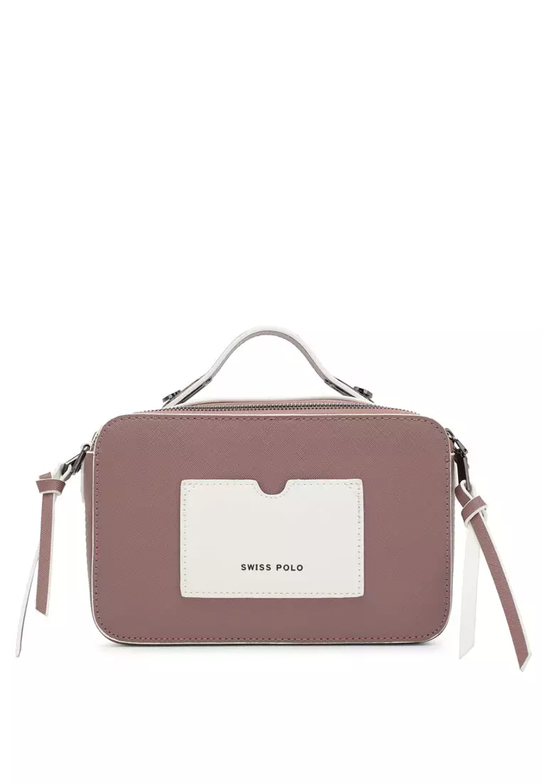 Women's Top Handle Bag / Sling Bag / Crossbody Bag - Beige