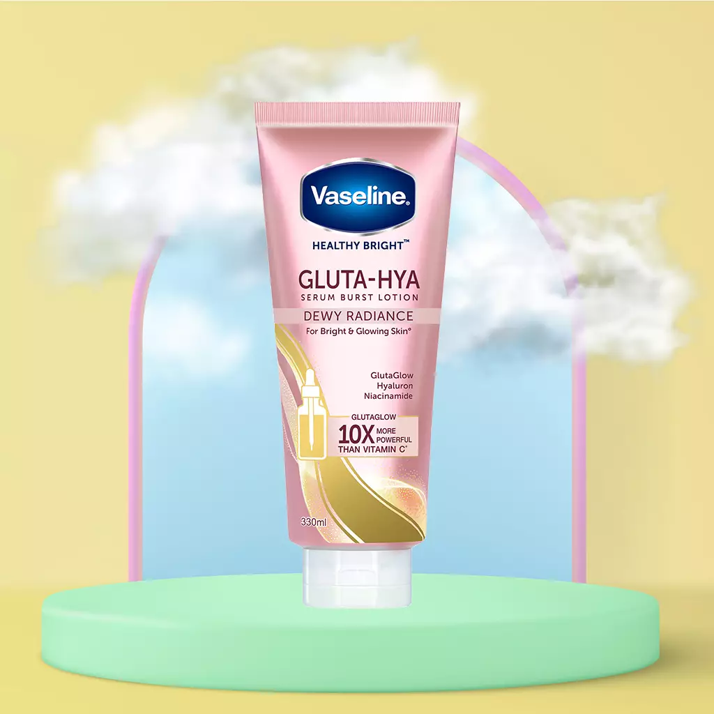 VASELINE Healthy Bright Gluta Hya Serum Lotion Dewy Radiance 330Ml (450483)
