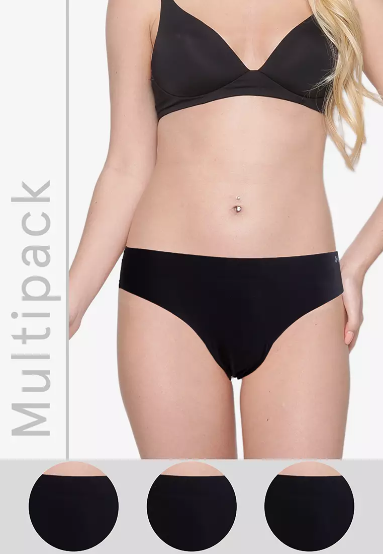 Buy Under Armour Pure Stretch 3-Pack No Show Bikini 2024 Online