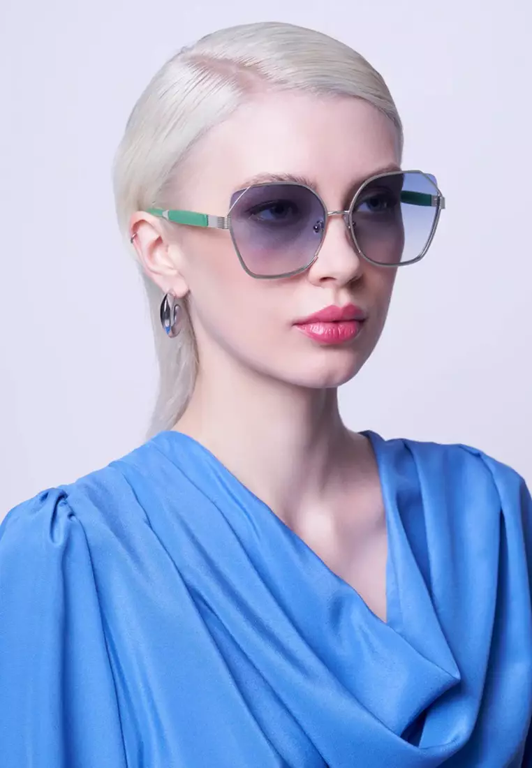 Montage (TA4-Blue) Luxury Designer Sunglasses from London for Women
