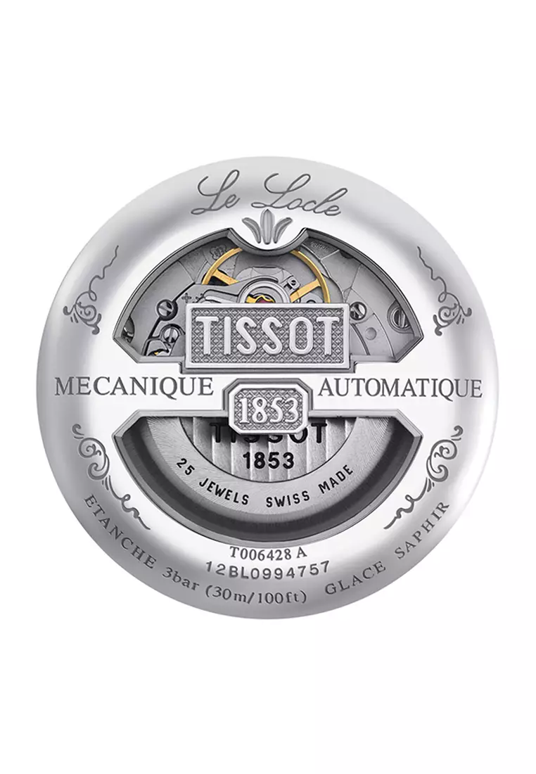 Le Locle Petite Seconde Men's Grey Stainless Steel Bracelet and Silver Dial Automatic Watch - T006.428.11.038.01