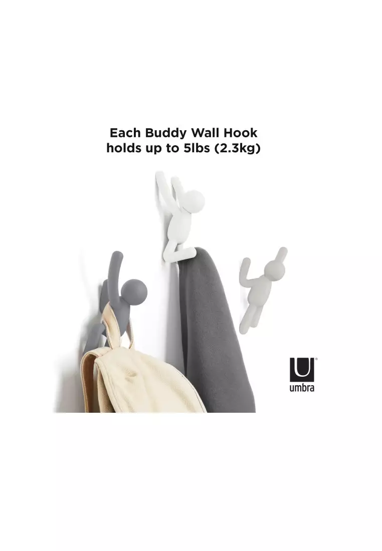 Buy Umbra Buddy Wall Hooks, Grey 2024 Online