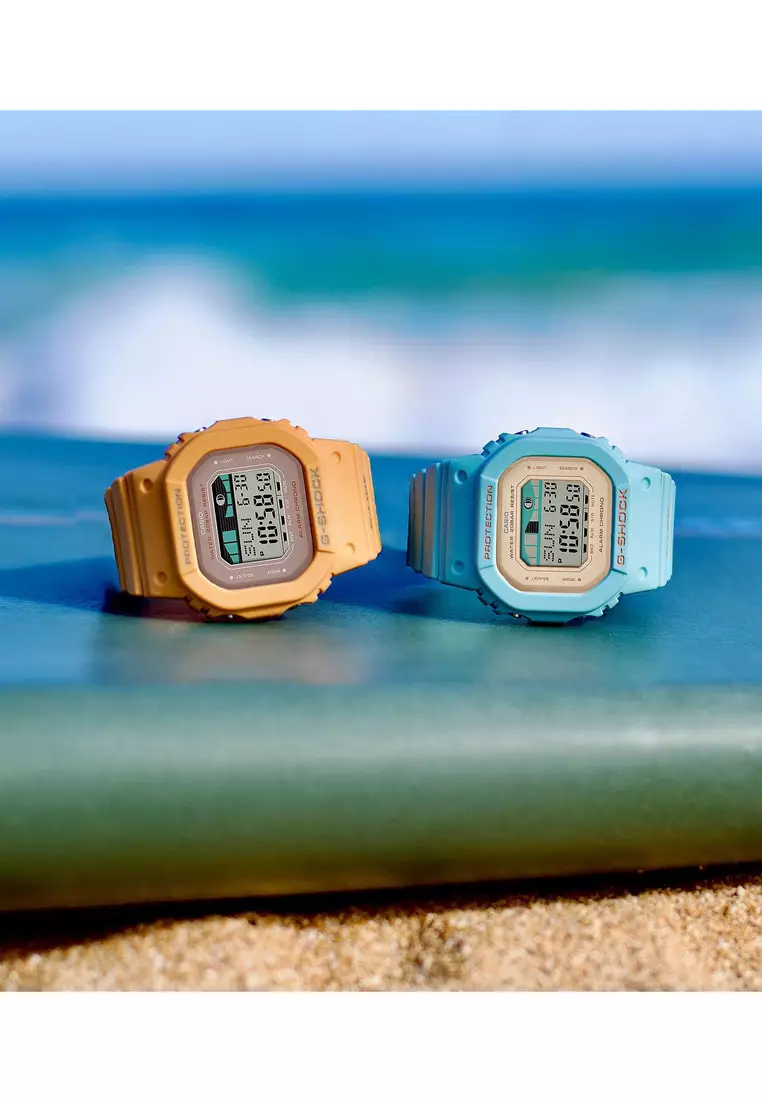 GLX-S5600-4 G-LIDE Women's Digital Sport Watch | Orange Resin Band