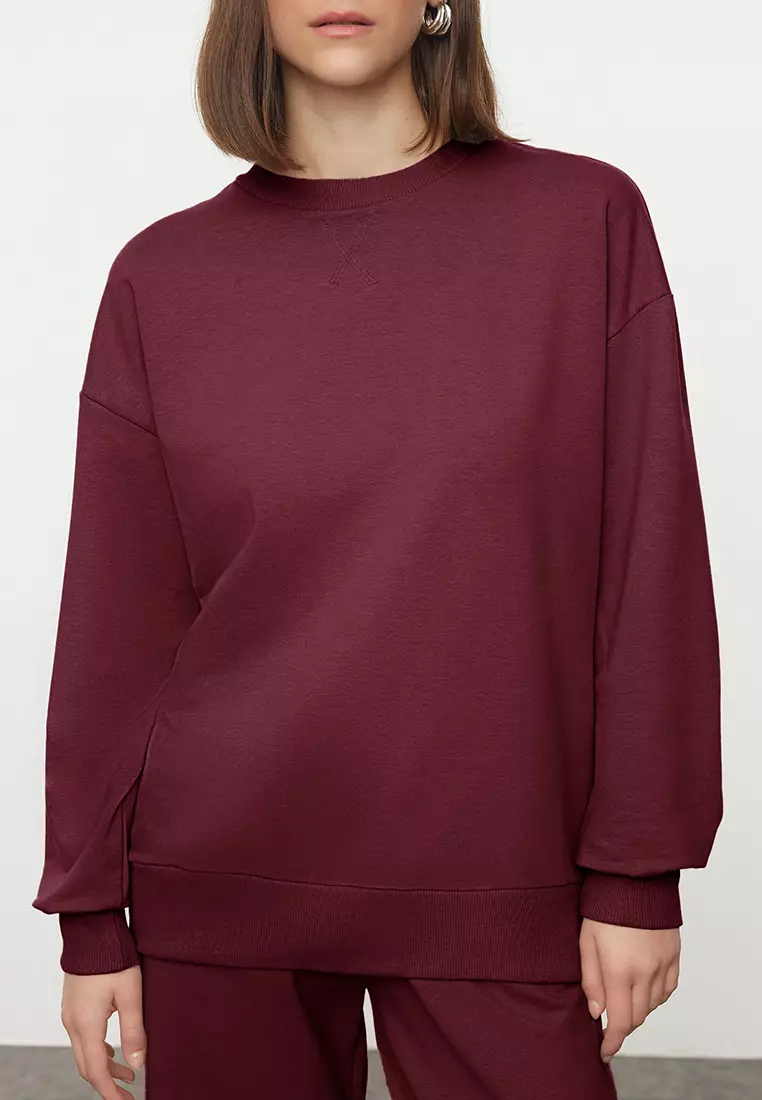 Crew Neck Sweatshirt & Wide Leg Pants Set