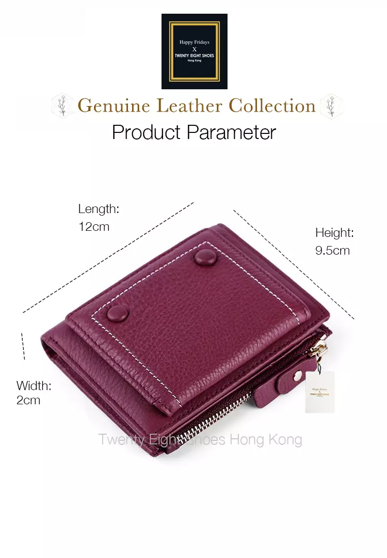 Full Grain Leather Bi-Fold Wallet JW YT-6020